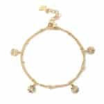 Rosette Charm Bracelet